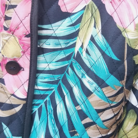 Anne Carson Petit Silk Lined Jacket Tropical - Picture 5 of 7
